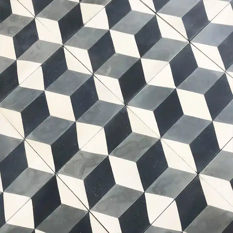 Carreaux de ciment - motif 3D