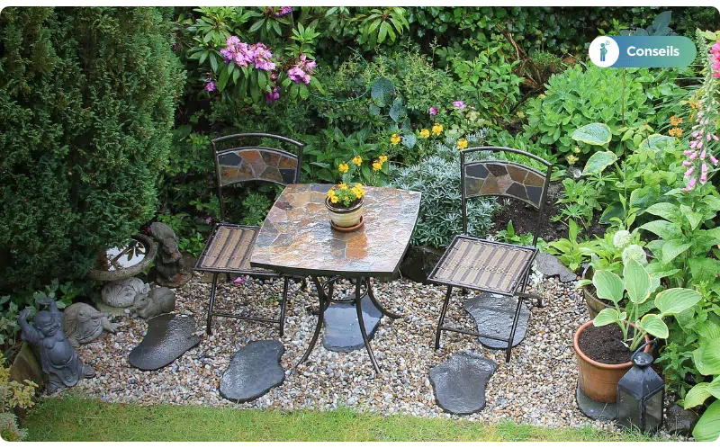 conseils : comment poser des piquets de schiste installer des pas japonais