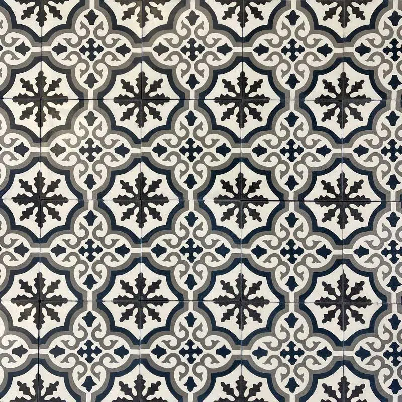 carreaux de ciment céleste