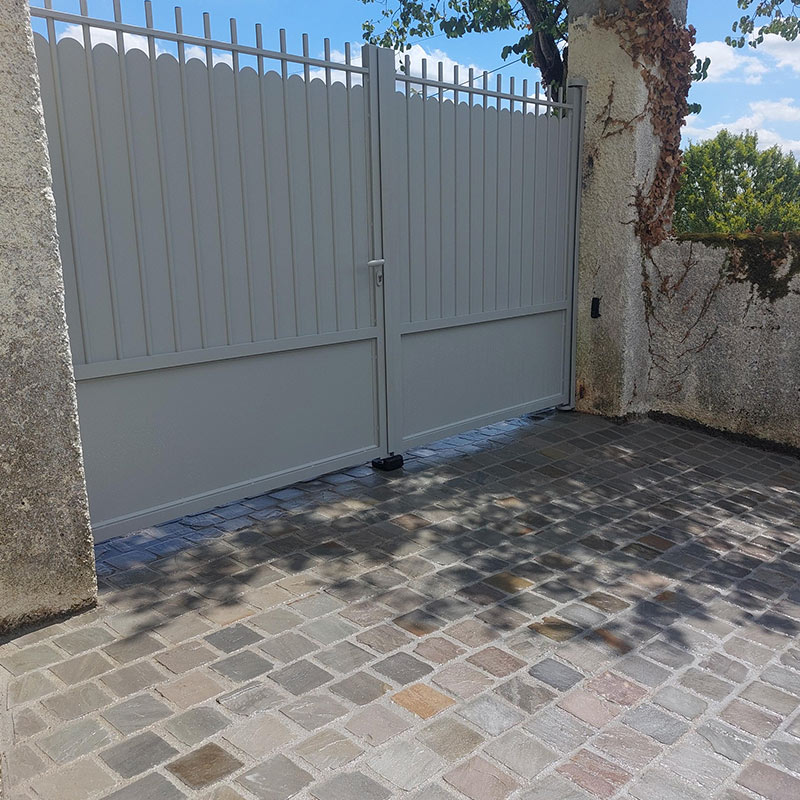 Inspiration maison pavés grès gris