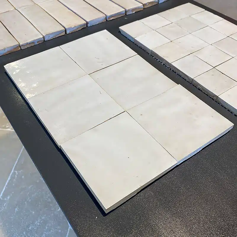 Zellige marocain Blanc Fes - 10 x 10 cm