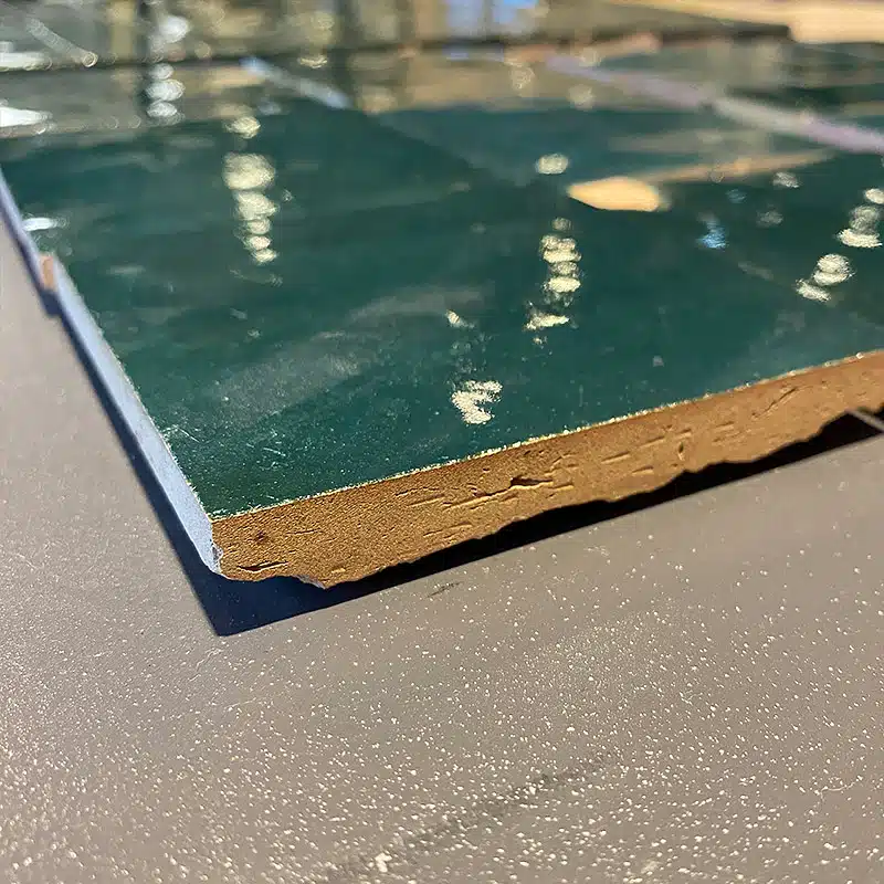 Zellige marocain Bleu Pétrole - 10 x 10 cm