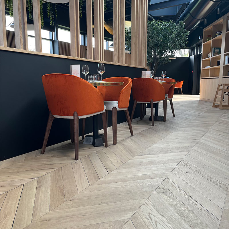 Réalisation parquet point de Hongrie opera