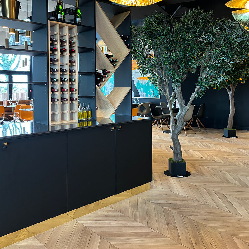 Restaurant avec notre parquet point de Hongrie opera