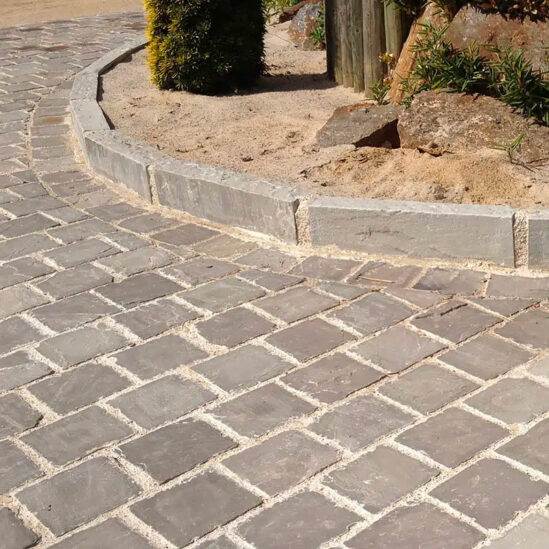 Bordure Grès Kandla Gris - clivé