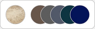 Les couleurs foncées à associer avec le Travertin