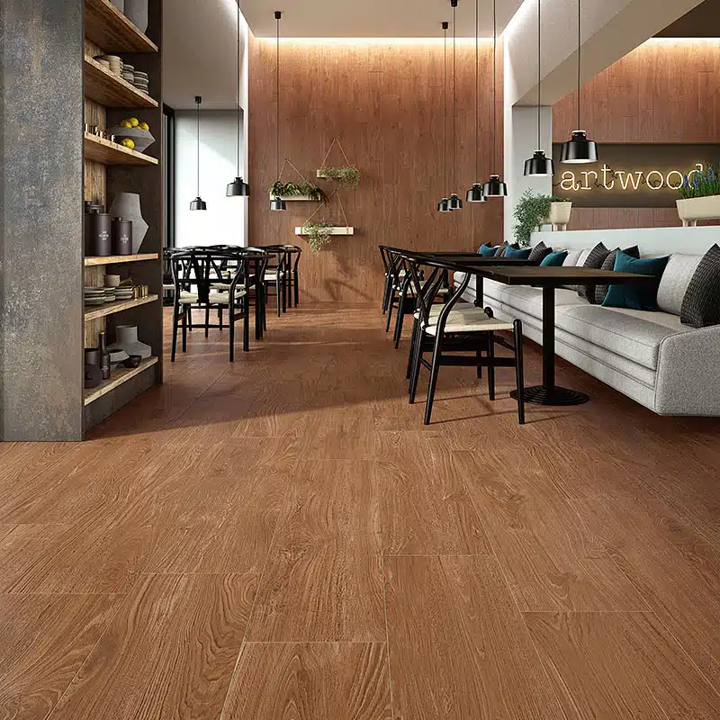 Artwood Cherry dans un restaurant