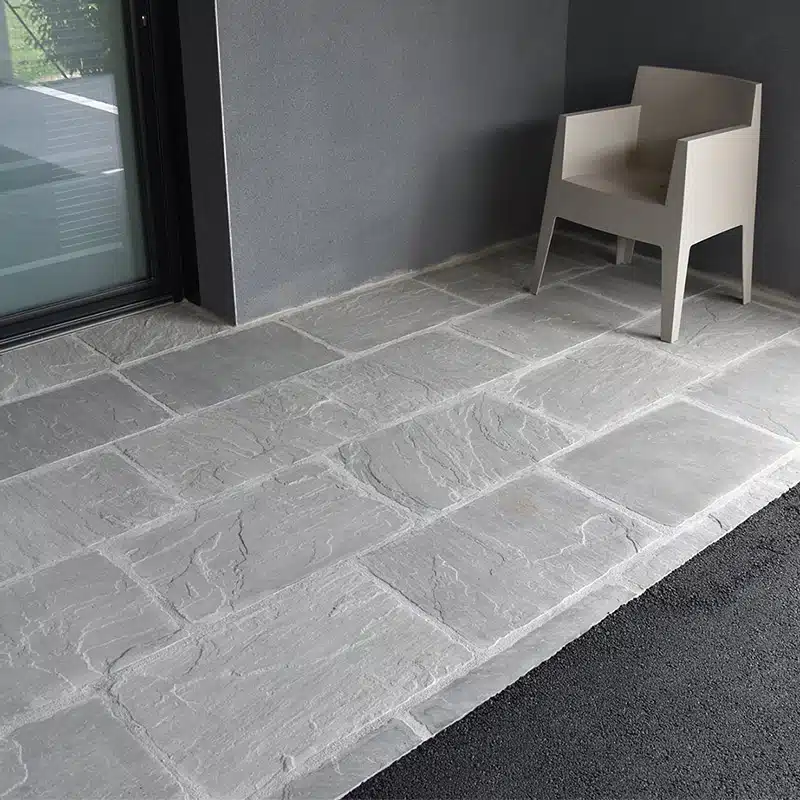 Dallage grès Gris au format 40x60 cm